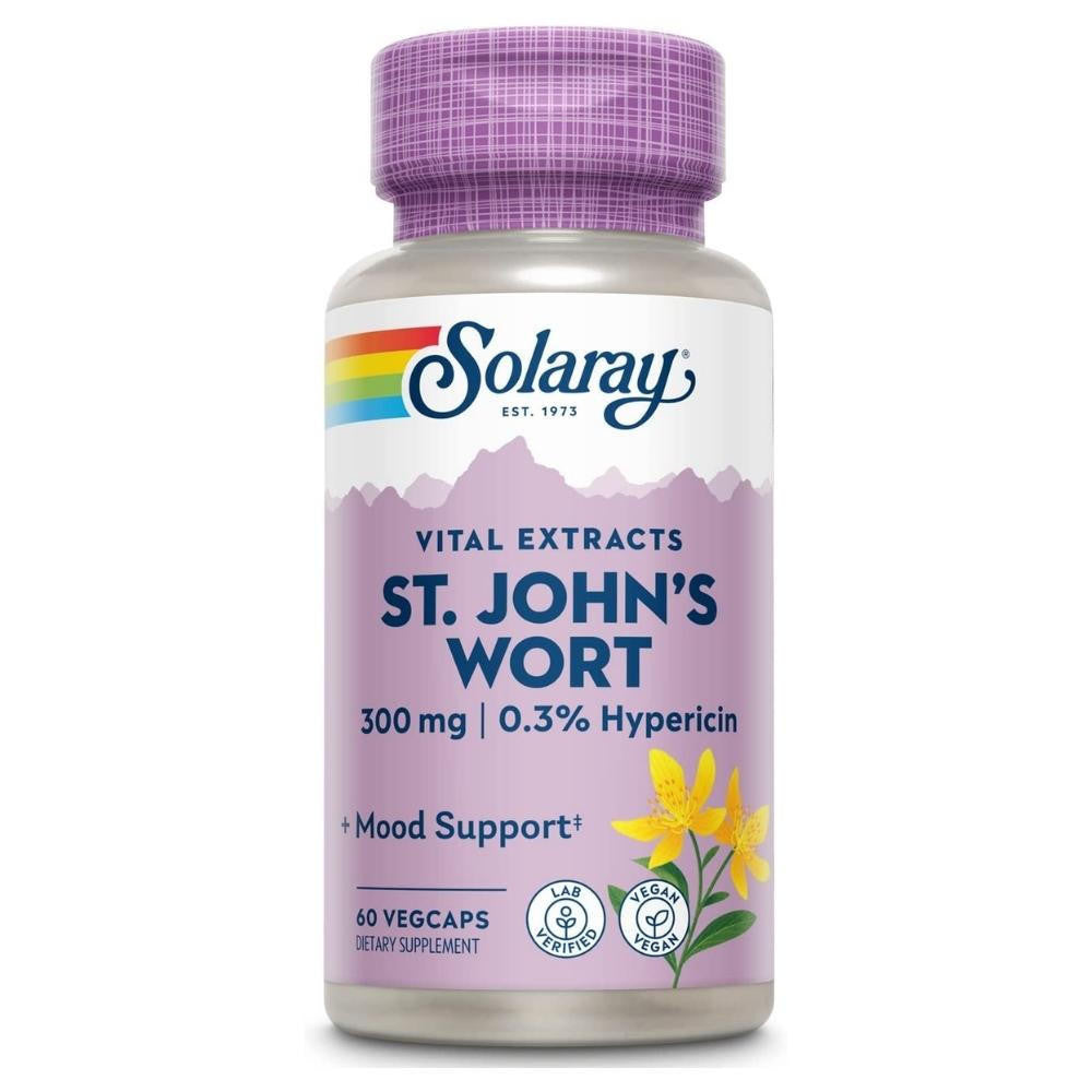  Solaray St. Johns Wort 300mg 60 Capsules 