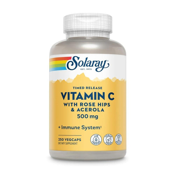  Solaray Vitamin C 2-STAGED 500mg 250 Capsules 