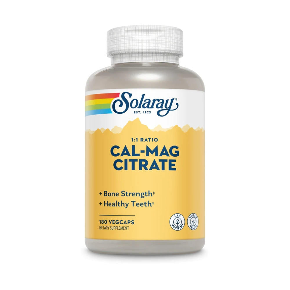  Solaray Cal-Mag Citrate 180 Capsules 