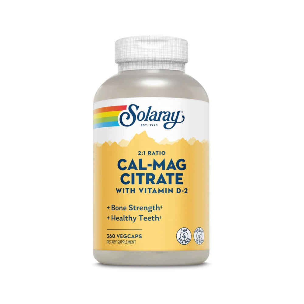  Solaray Cal-Mag Citrate and Vitamin D 360 Capsules 