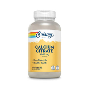  Solaray Calcium Citrate 1000mg 240 Capsules 