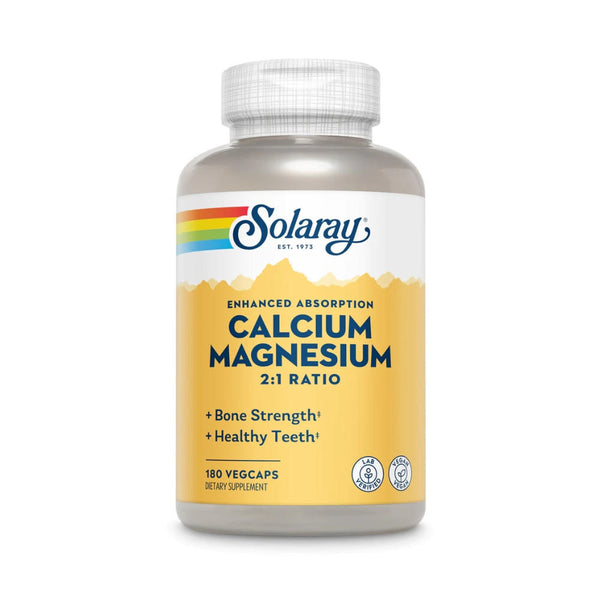  Solaray Calcium and Magnesium 1000mg/500mg 180 caps 