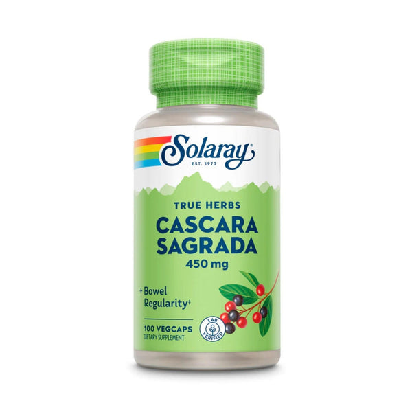  Solaray Cascara Sagrada 450mg 100 Capsules 
