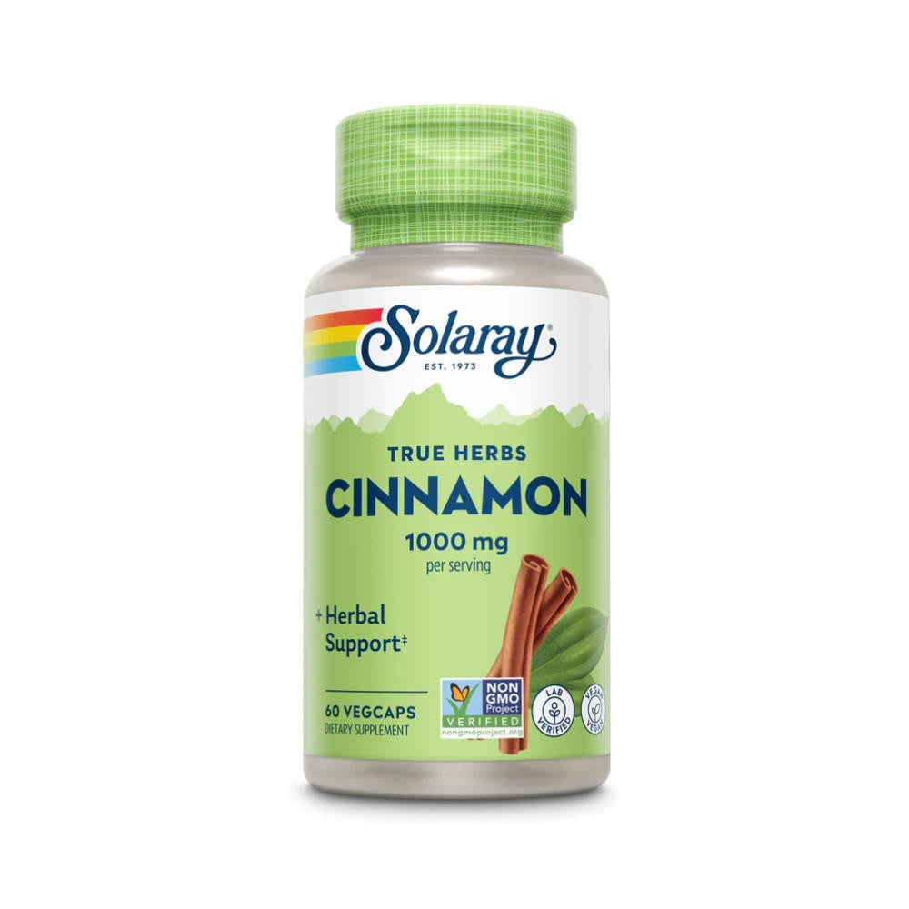  Solaray Cinnamon Bark 1000mg 60 Capsules 