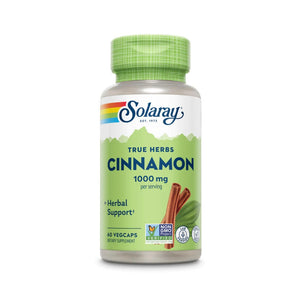 Solaray Cinnamon Bark 1000mg 60 Capsules 