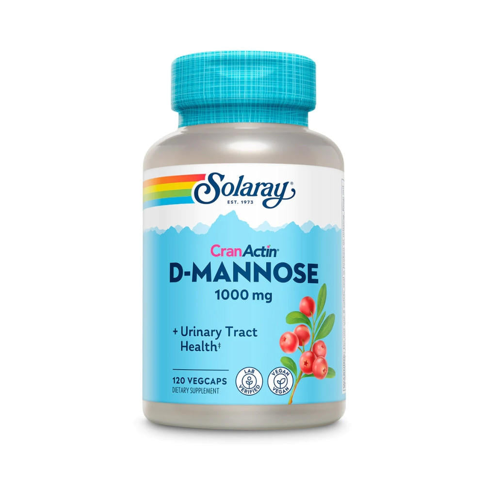  Solaray D-Mannose With Cranactin 120 Capsules 