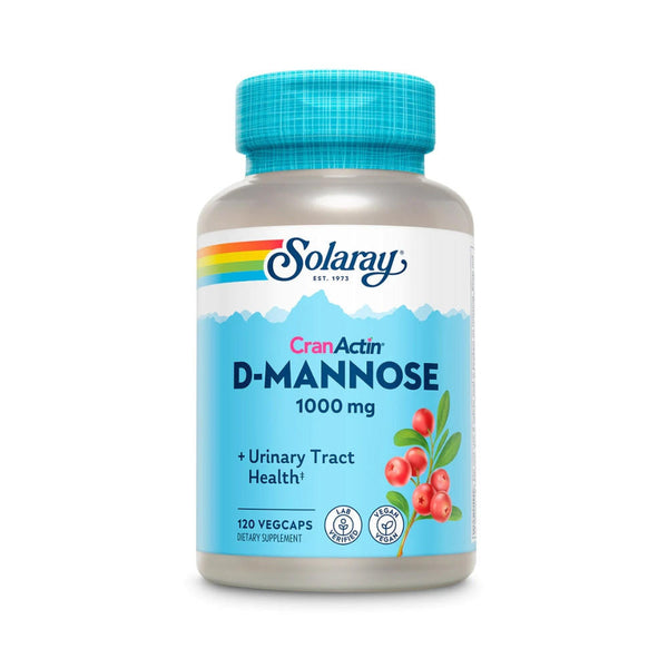  Solaray D-Mannose With Cranactin 120 Capsules 