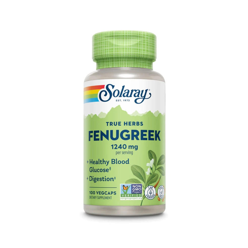  Solaray Fenugreek Seeds 1240mg 100 Capsules 