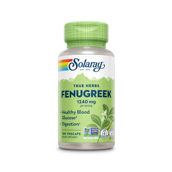  Solaray Fenugreek Seeds 1240mg 100 Capsules 