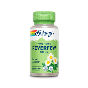  Solaray Feverfew LVS 380mg 100 Capsules 