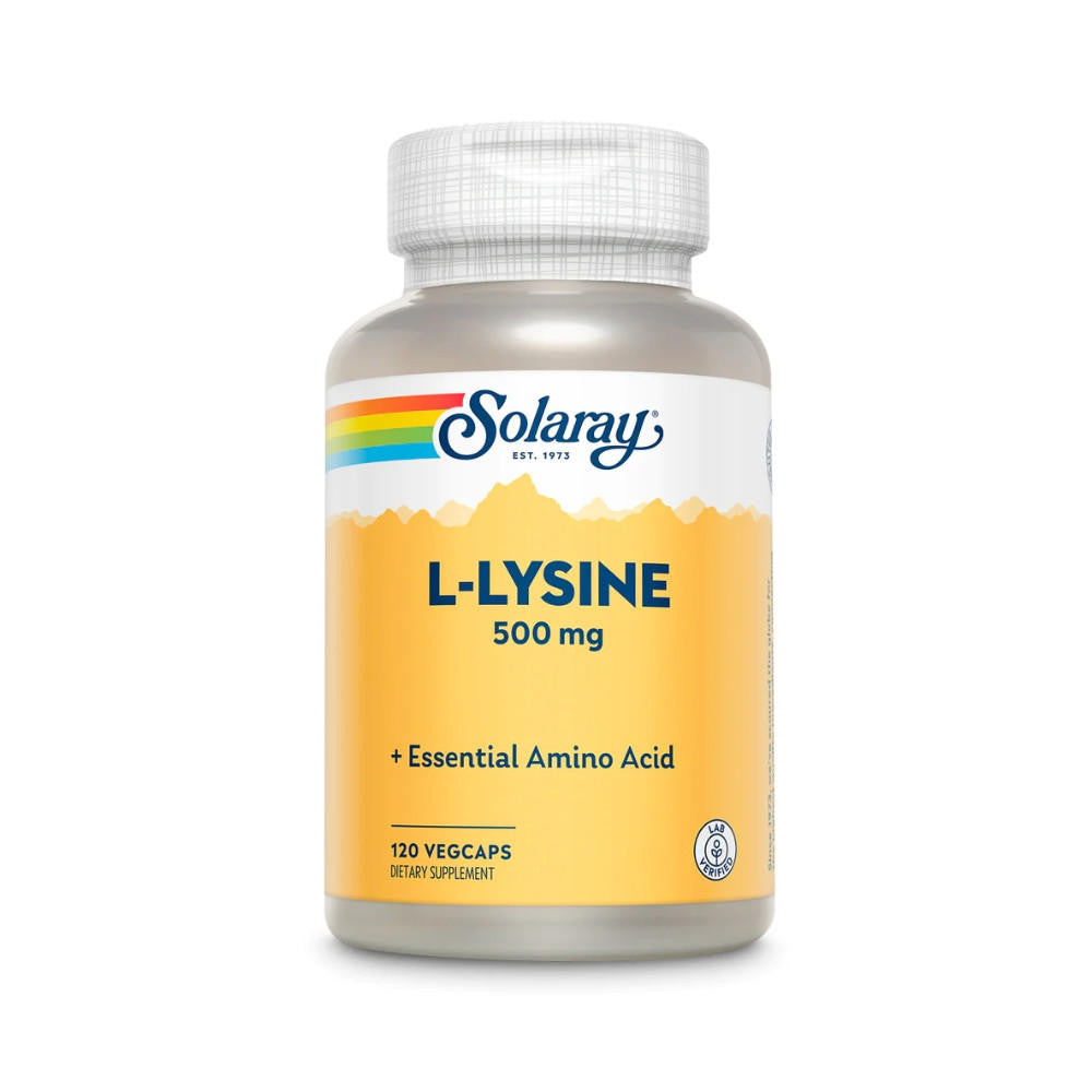  Solaray Free Form L-Lysine 500mg 120 Capsules 