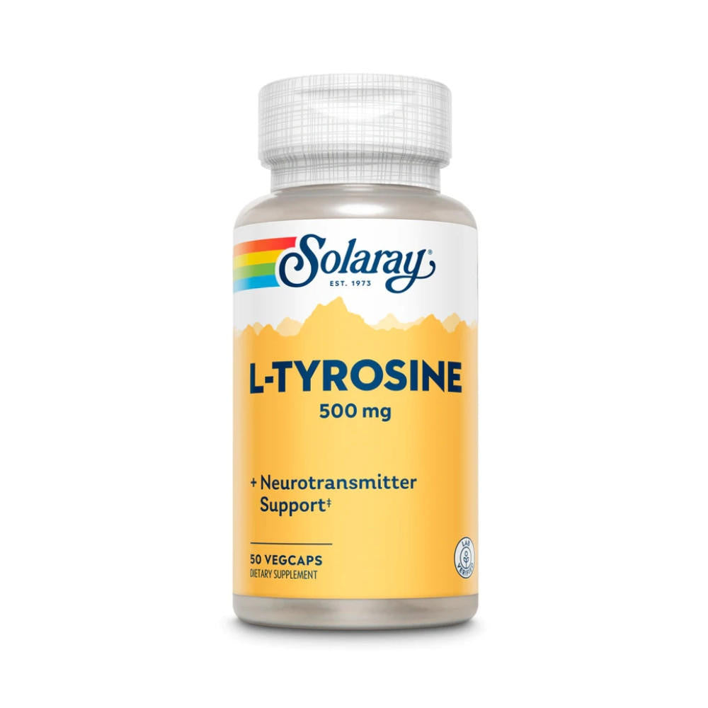  Solaray Free Form L-Tyrosine 500mg 50 Capsules 