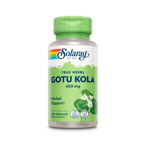  Solaray Gotu Kola 450mg 100 Capsules 