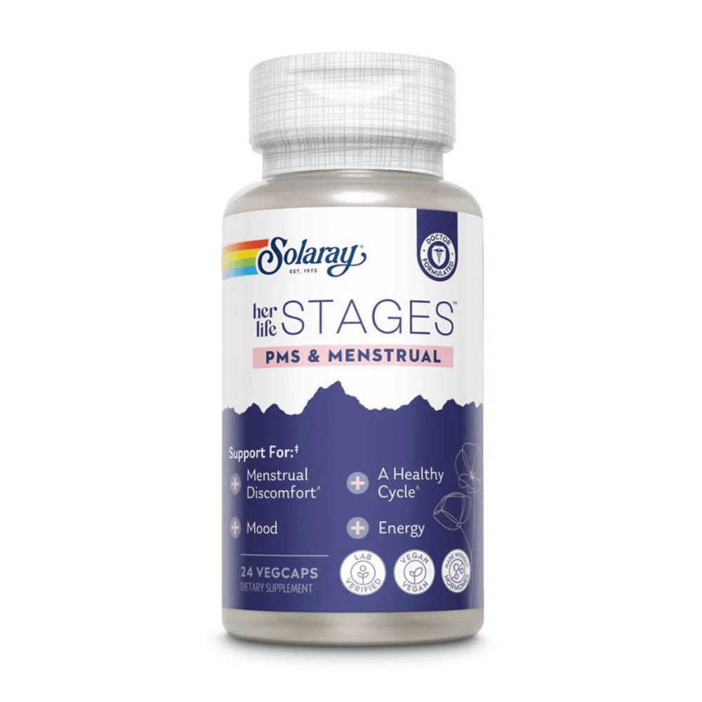  Solaray Her Life Stages PMS & Menstrual 24 Capsules 
