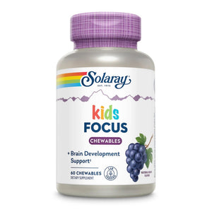  Solaray Kids Focus Grape Chewables 60 Count 