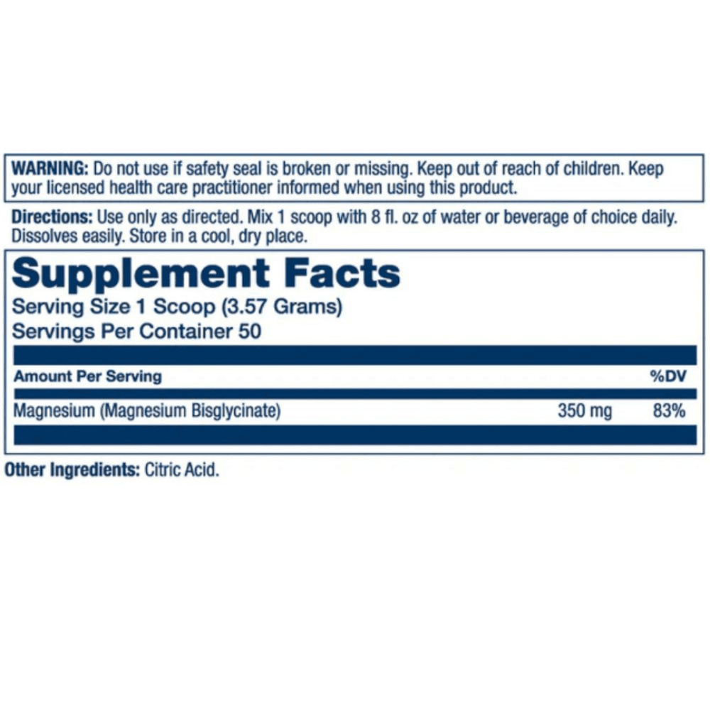  Solaray Magnesium Glycinate Powder 350mg 