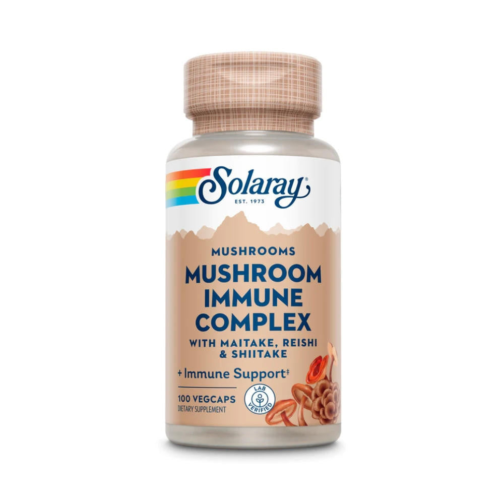  Solaray Maitake Mushroom Fermented Immune Complex 100 Capsules 