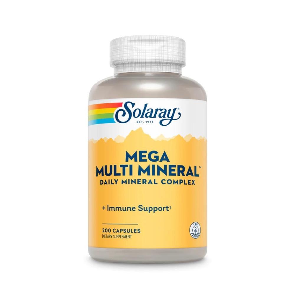  Solaray Mega Multi Mineral 200 Capsules 
