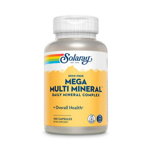  Solaray Mega Multi Mineral (Iron Free) 100 Capsules 