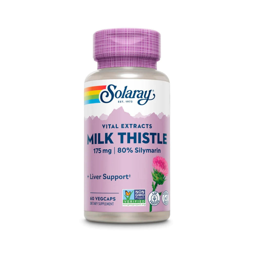  Solaray Milk Thistle Extract 175mg 60 Capsules 