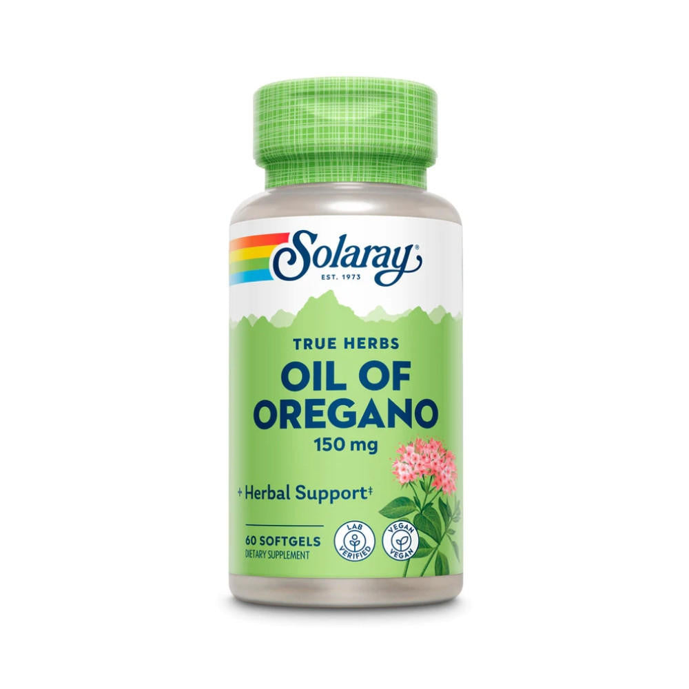  Solaray Oil of Oregano 150mg 60 Soft Gels 