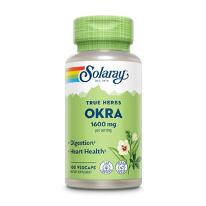  Solaray Okra 1,600mg 100 Capsules 