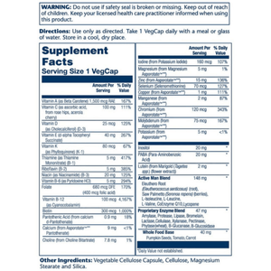  Solaray Once Daily Active Man Multivitamin 90 Capsules 