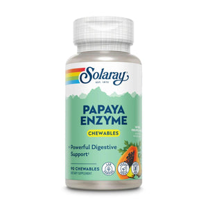  Solaray Papaya Enzyme 90 Chewables 