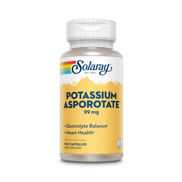  Solaray Potassium Asporotate 99mg 100 Capsules 