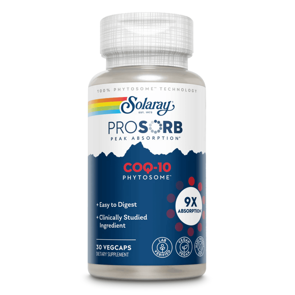  Solaray Prosorb Coq10 Phytosome 30 Capsules 