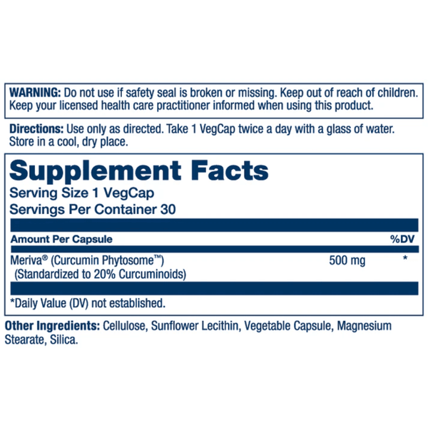  Solaray Prosorb Turmeric Phytosome 30 Capsules 
