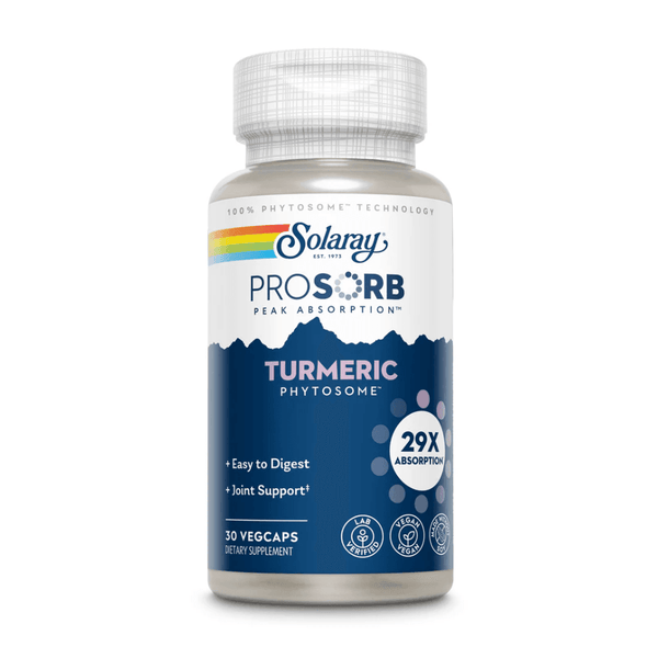  Solaray Prosorb Turmeric Phytosome 30 Capsules 