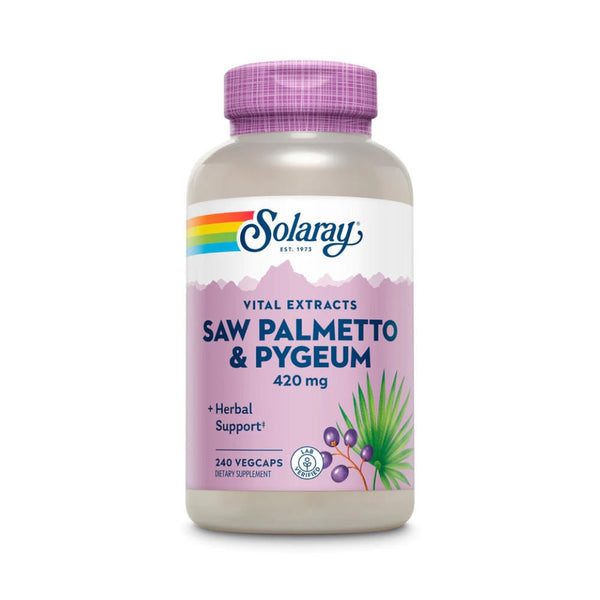  Solaray Pygeum & Saw Palmetto 240 Capsules 