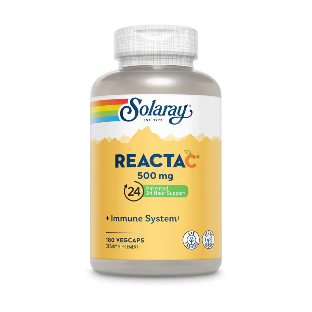  Solaray Reacta-C w/Bioflavonoids 500mg 180 Capsules 