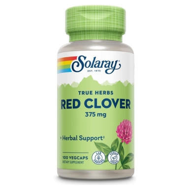  Solaray Red Clover Blossoms 375mg 100 Capsules 