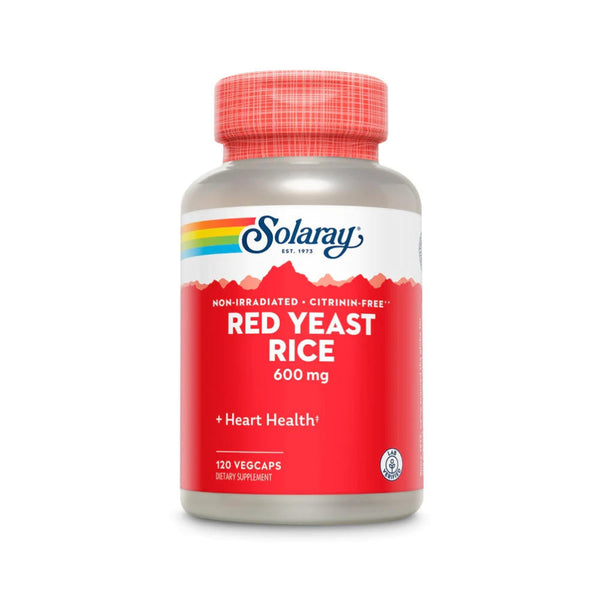  Solaray Red Yeast Rice 600mg 120 Capsules 