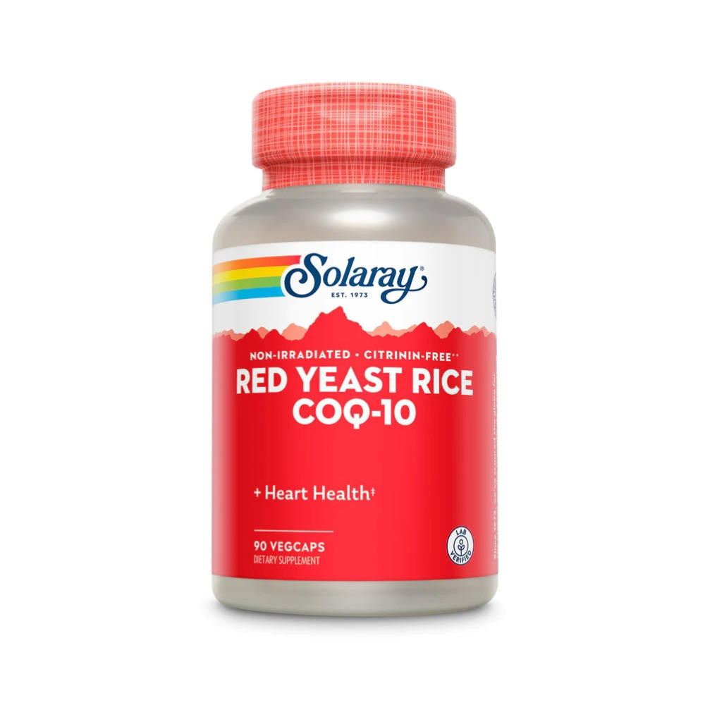  Solaray Red Yeast Rice plus CoQ10 w/ Flush-free Niacin 90 Caps 