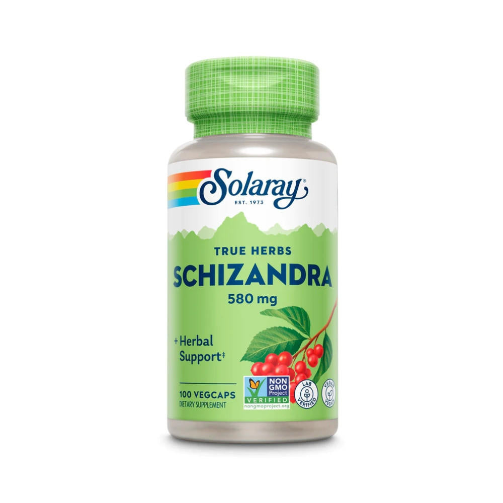  Solaray Schizandra Berries 580mg 100 Capsules 