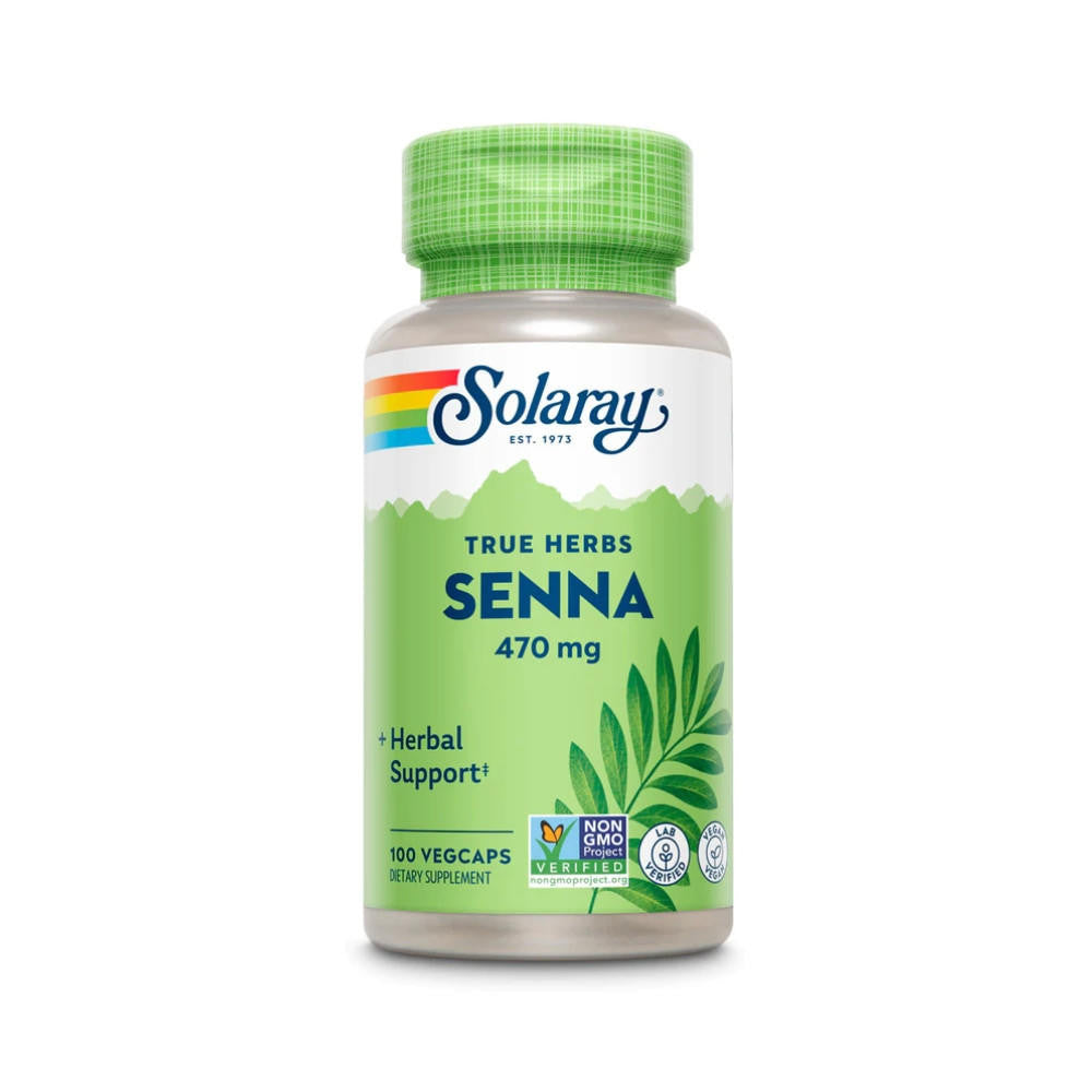  Solaray Senna Leaves 470mg 100 Capsules 
