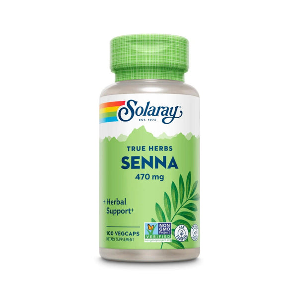  Solaray Senna Leaves 470mg 100 Capsules 