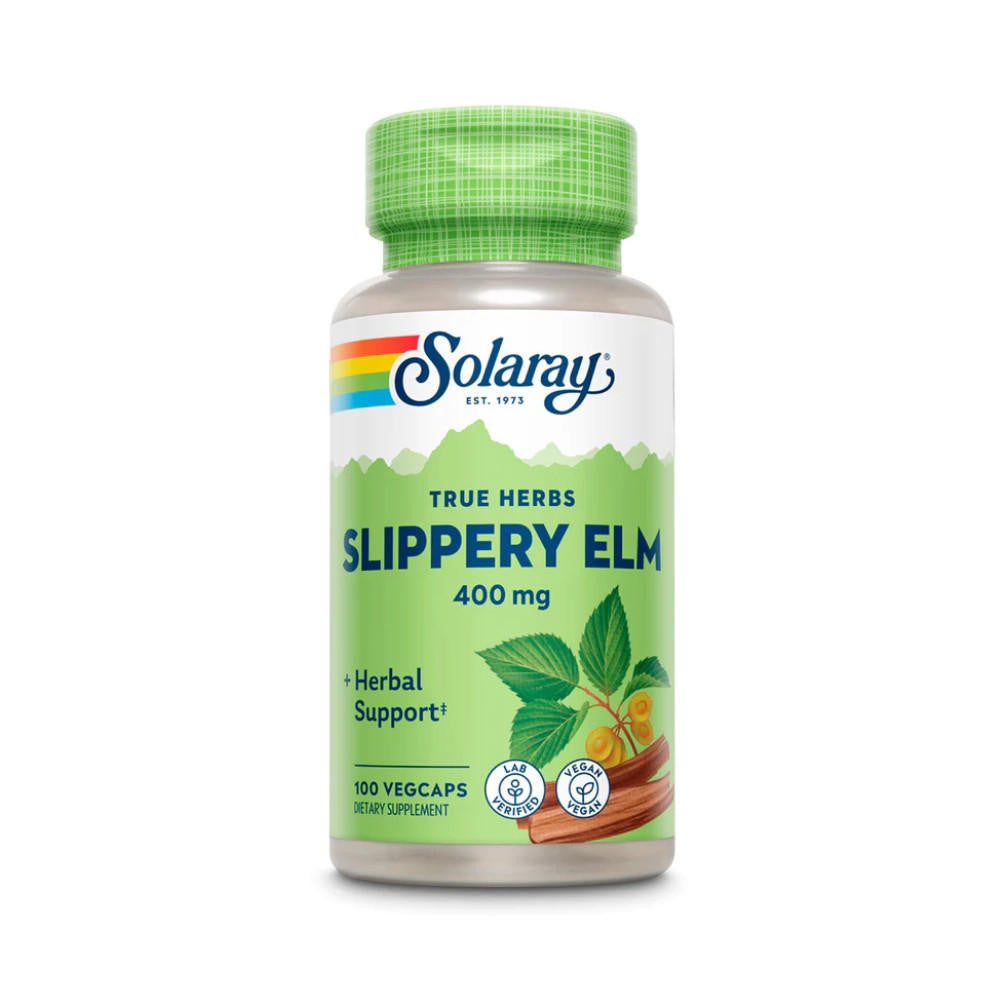  Solaray Slippery Elm Bark 400mg 100 Capsules 