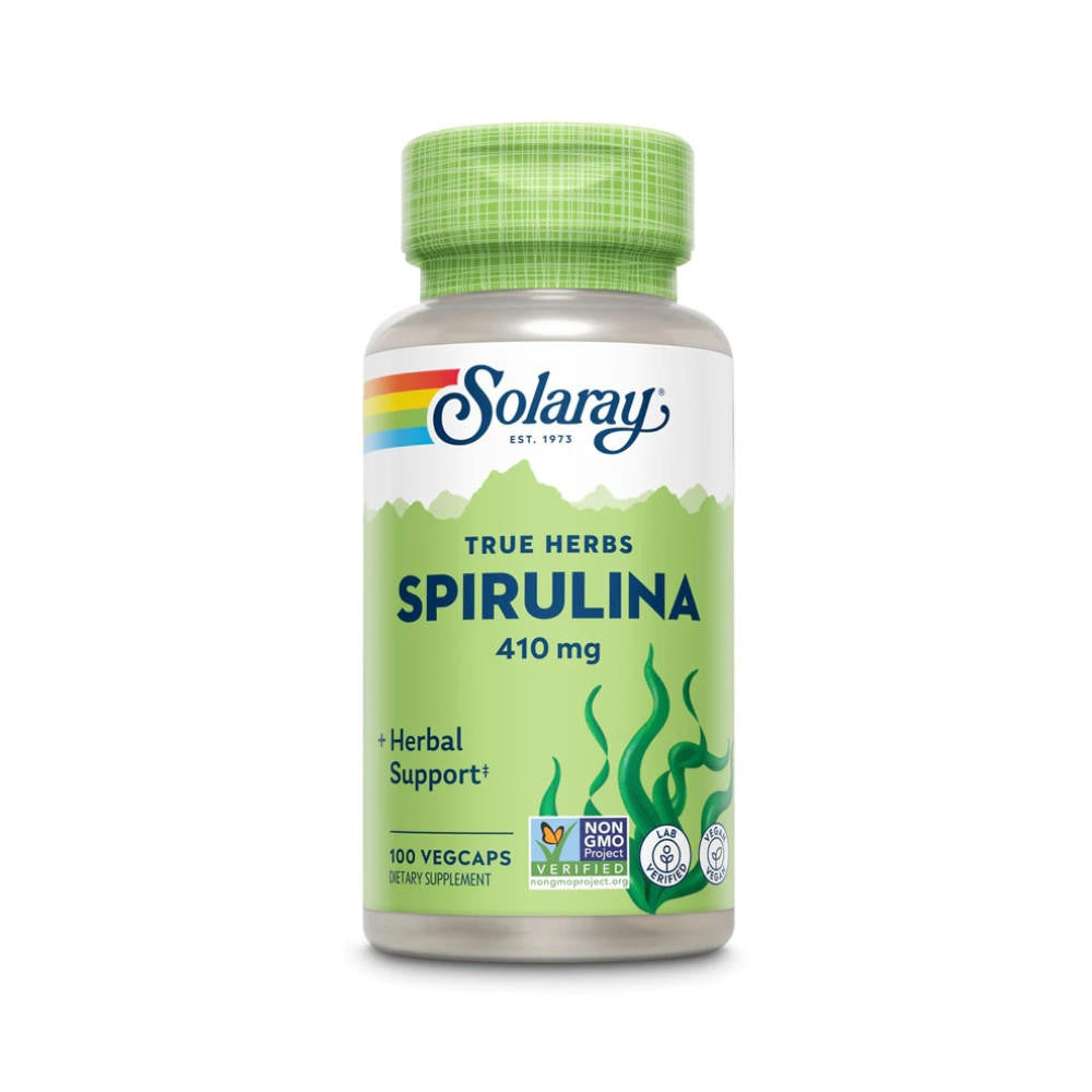  Solaray Spirulina 410mg 100 Capsules 