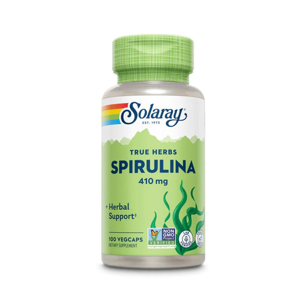  Solaray Spirulina 410mg 100 Capsules 