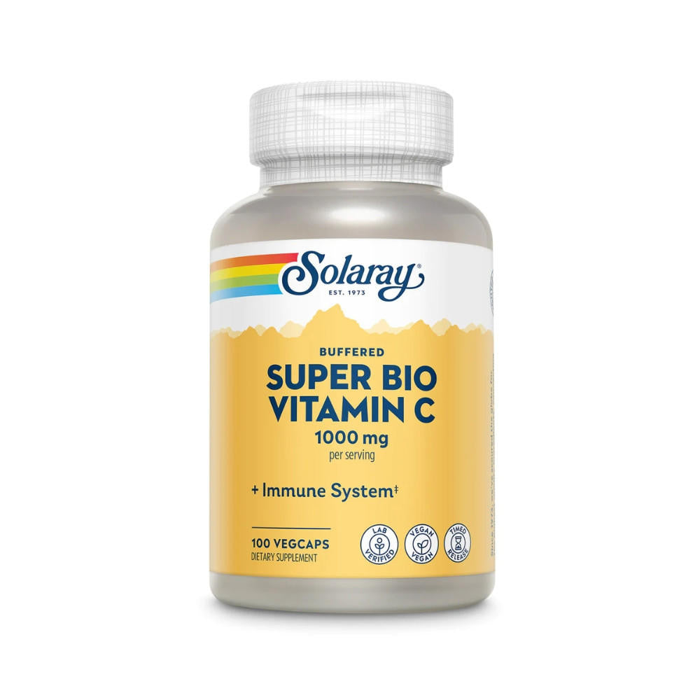  Solaray Super Bio Vitamin C Timed Release 1000mg 100 Capsules 