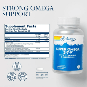  Solaray Super Omega 3-7-9 120 Softgels 