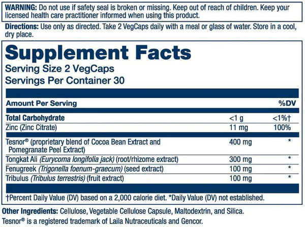  Solaray Testosterone Support 60 Capsules 