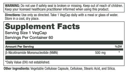 Solaray Unlimit NMN 500mg 60 Capsules