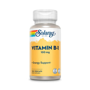  Solaray Vitamin B-1 100mg 100 Capsules 