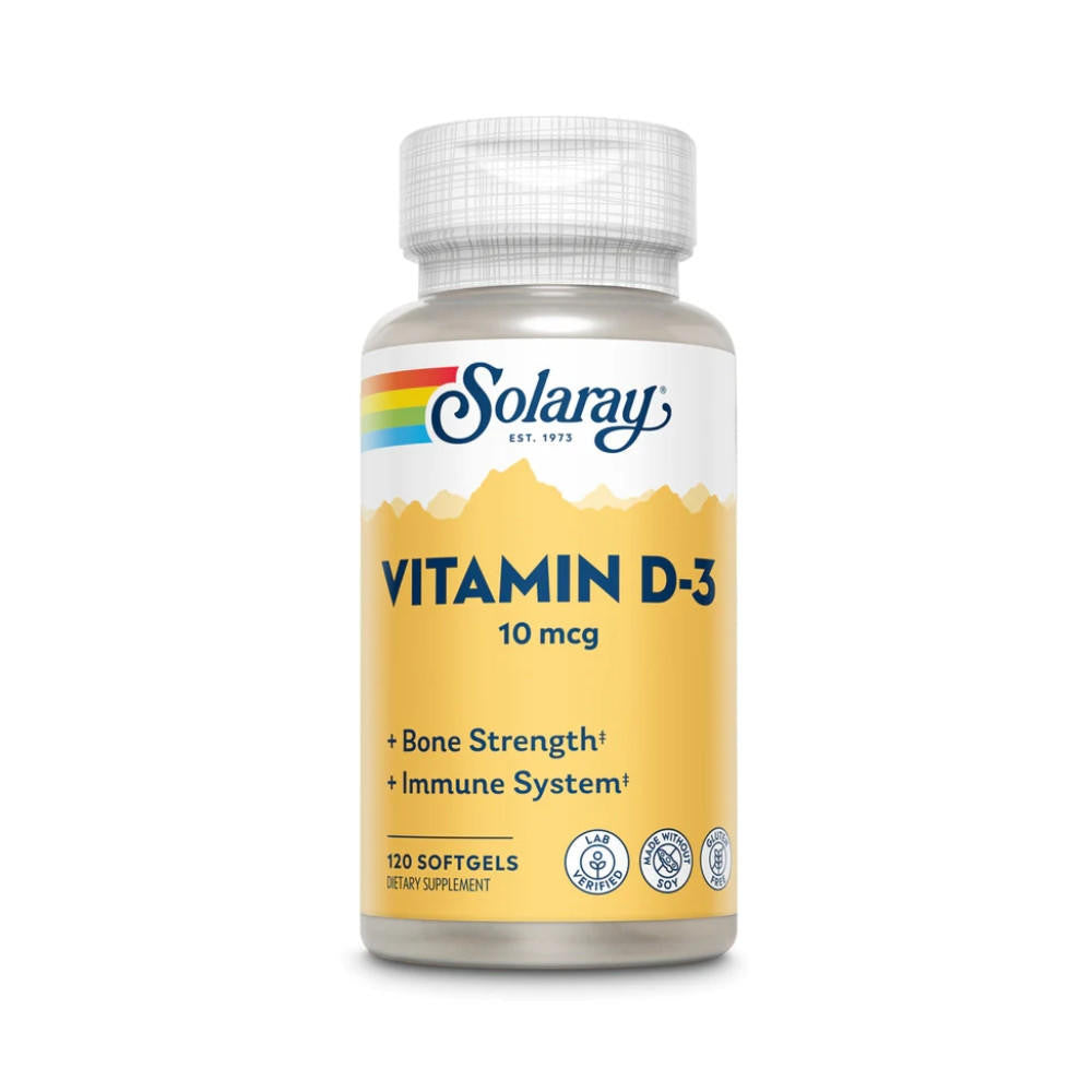  Solaray Vitamin D 400 IU 120 Soft Gels 