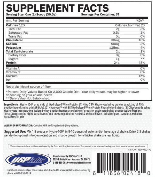 USPLABS USPLabs Hydro 100 30 Servings 